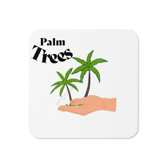 The Palms cork-back coaster